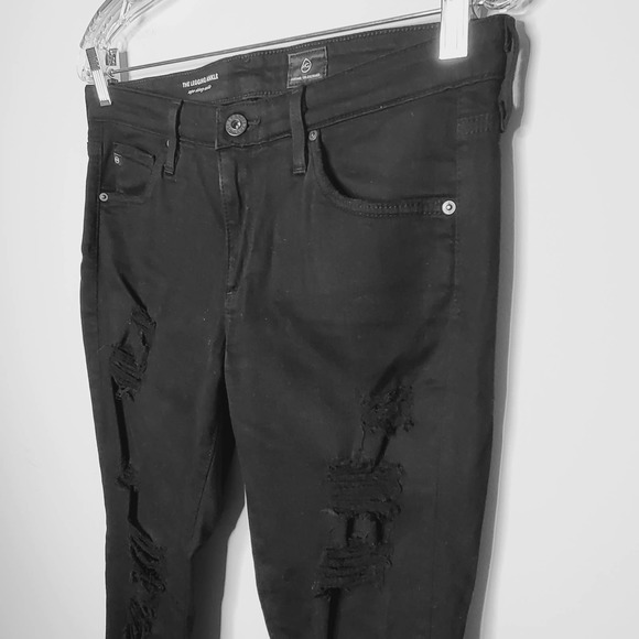 AG Adriano Goldschmied The Legging Ankle Super Skinny Black Jeans Sz 29R - Picture 5 of 9